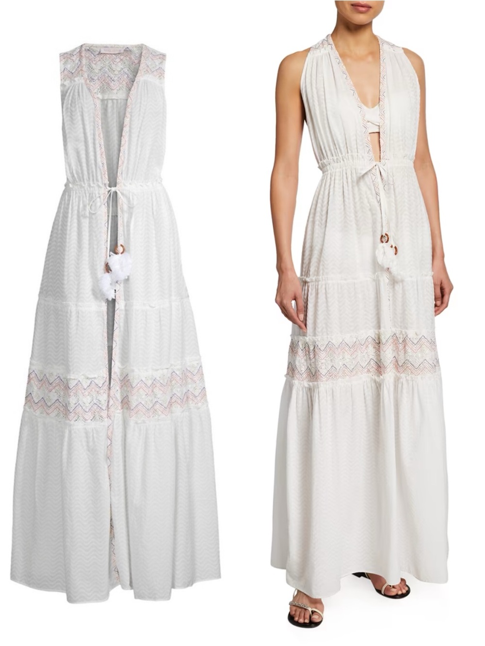 Ramy Brook Paloma Maxi Dress Coverup Size Medium Luxury Resort